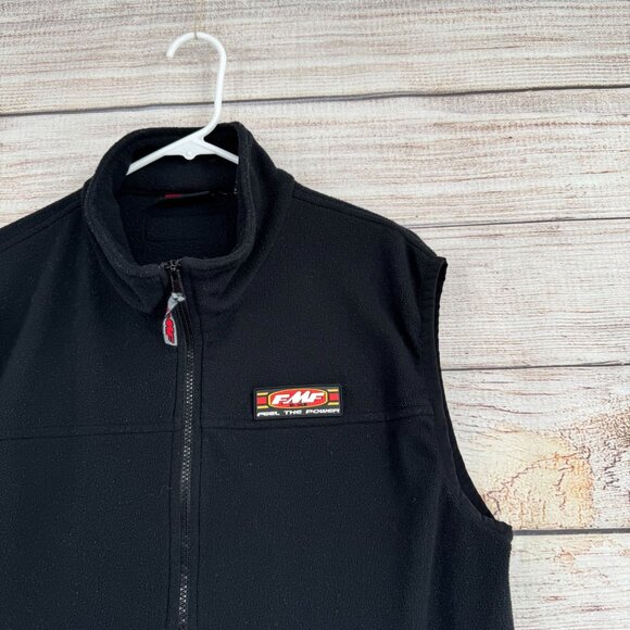 FMF‎ Racing Fleece Full Zip Vest Men's Size Large Black - Picture 4 of 11